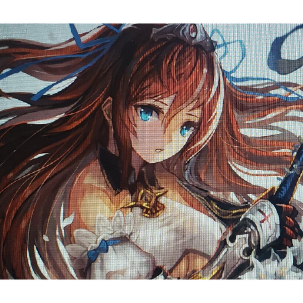 Extra Long Red Auburn wig w/ white stripe NWT Bangs: Costume Anime Cosplay D64